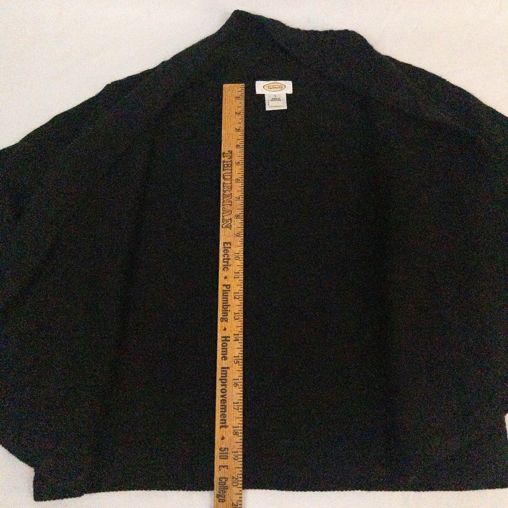 Talbots Black Cashmere Silk Blend Pullover Sweater Women's Large - Picture 8 of 11